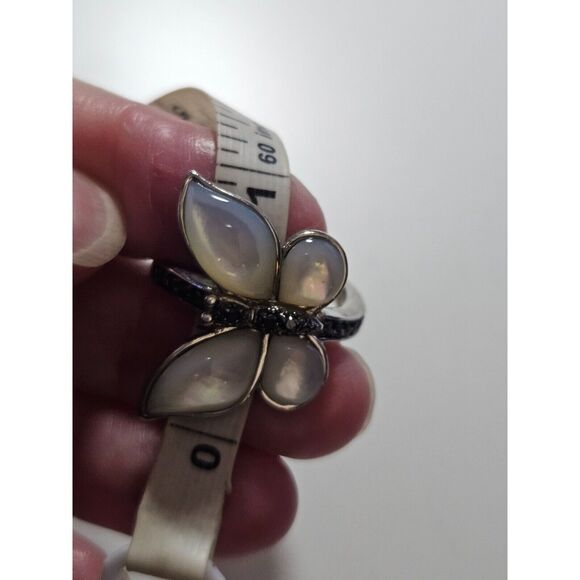 Silver tone butterfly ring size 6 - Picture 11 of 11